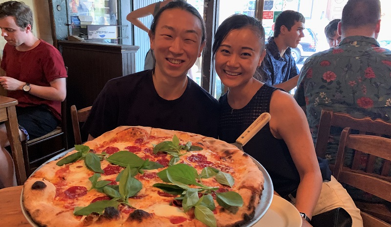 Ian Seah (left) & Dina Shi (right), Co-founder of Tochi Snacks