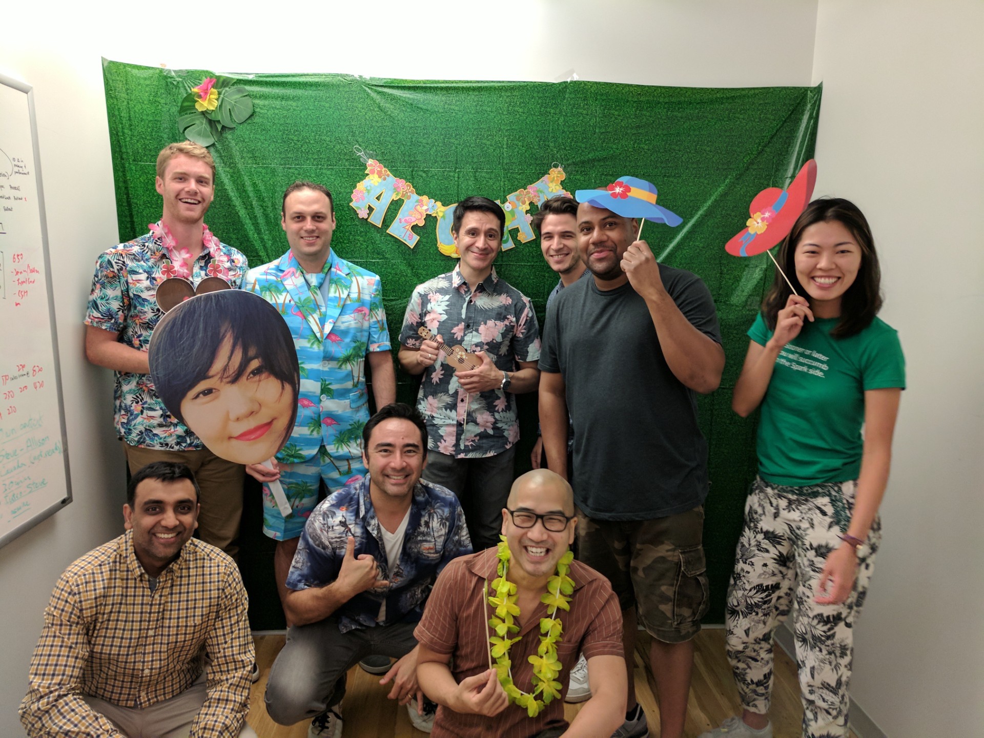 Zhen with her team at SimpleReach.