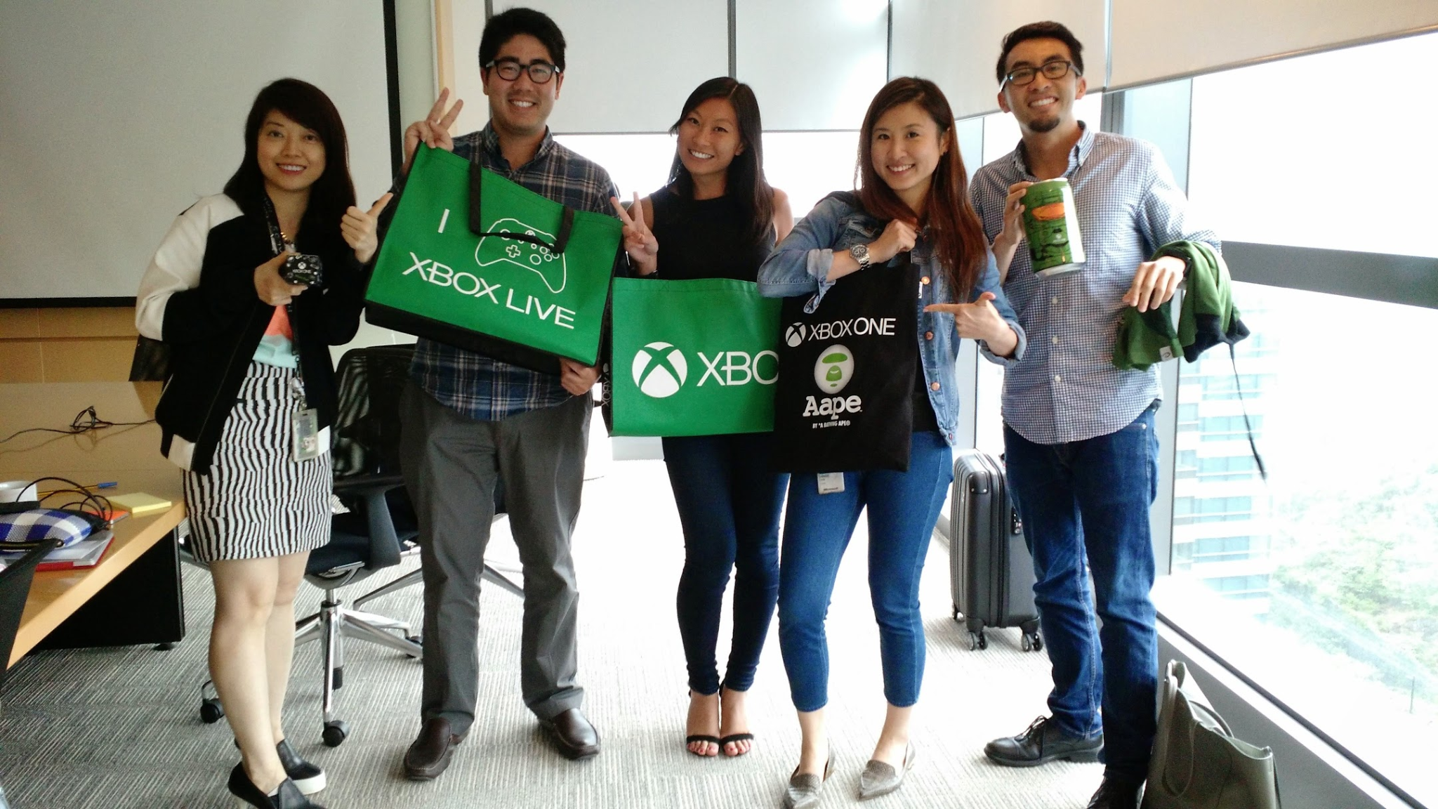 ​​Derek pictured with the APAC Xbox team in 2015, when he was already envisioning a career move to Asia.