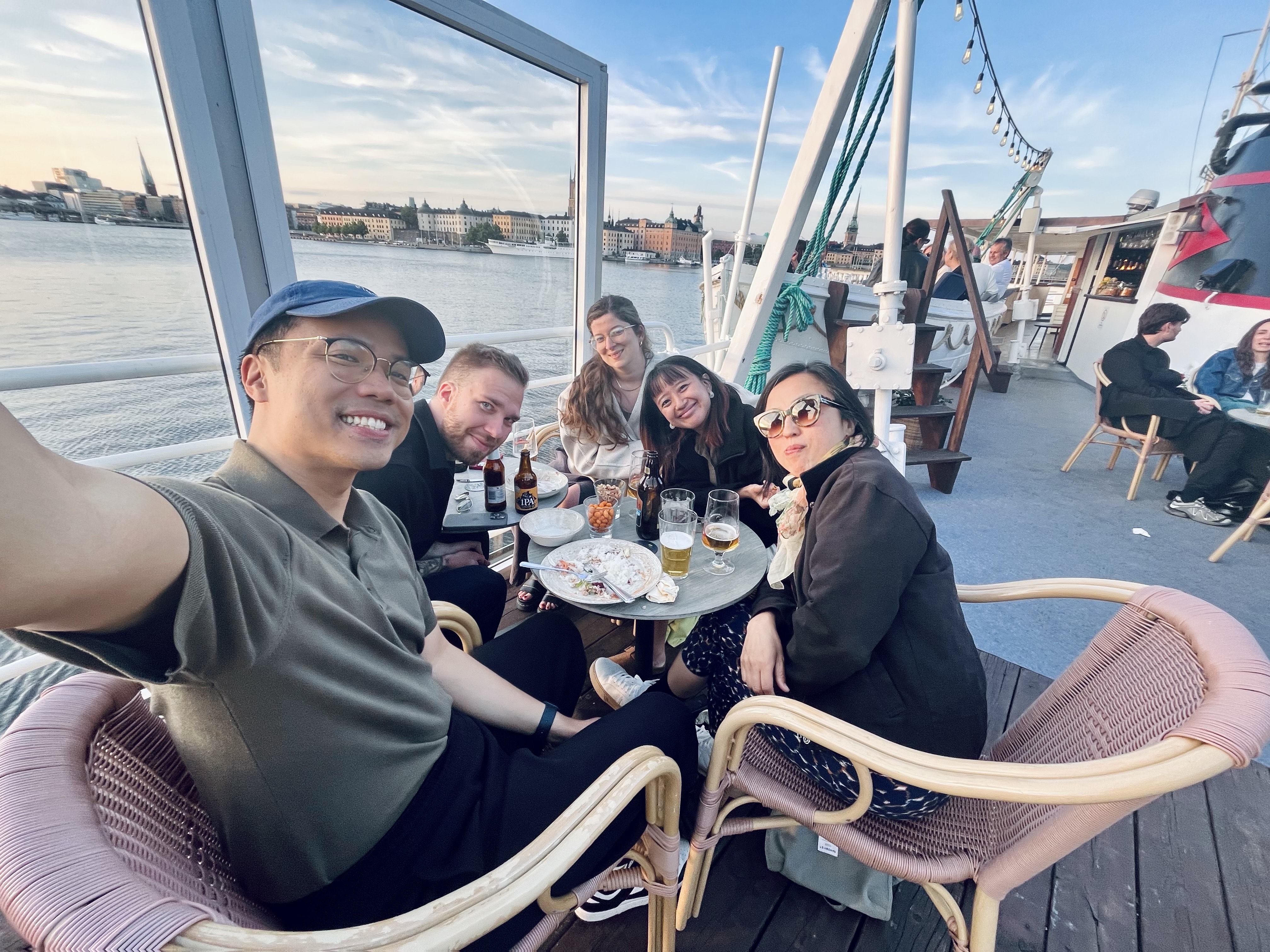 Magdalene enjoying a day off with some friends in Sweden.