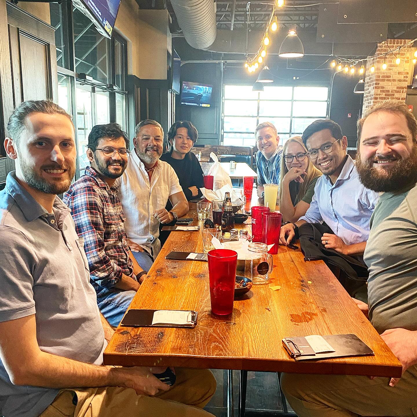 Hilwan enjoying a gathering with friends in Missouri.