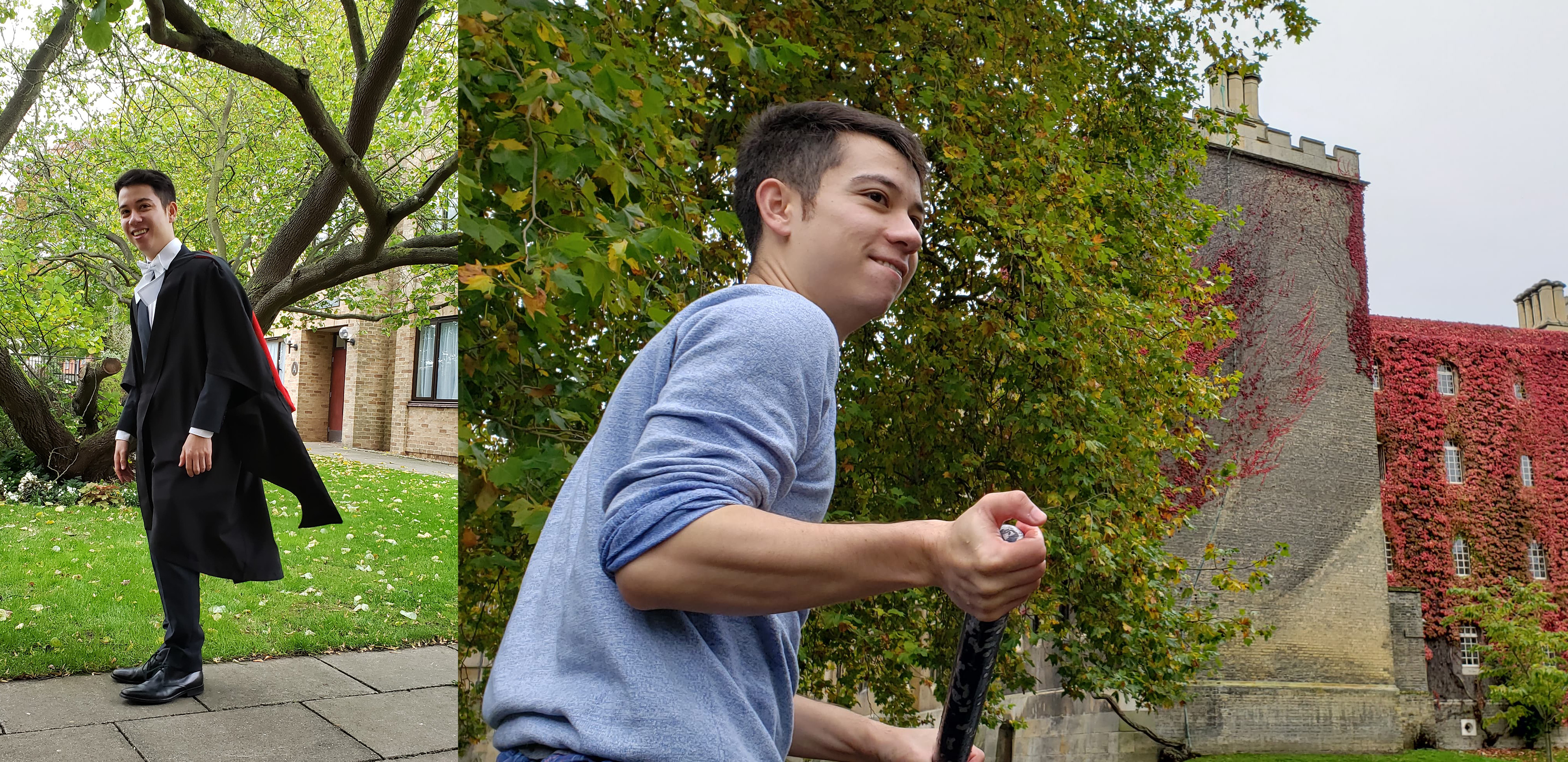 Nicholas during his time as a student at the University of Cambridge.