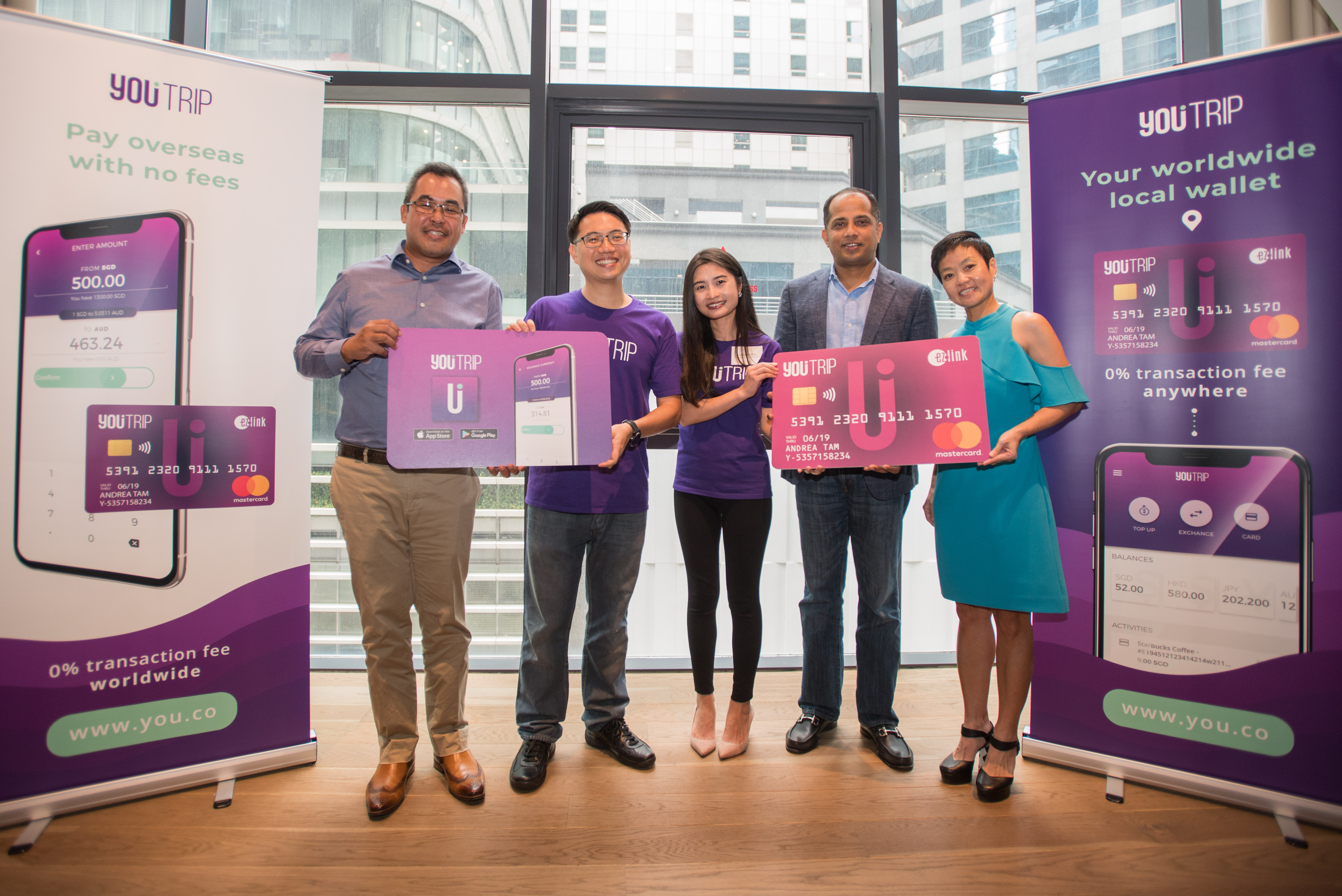 Caecilia at YouTrip’s launch in its early days in Singapore.