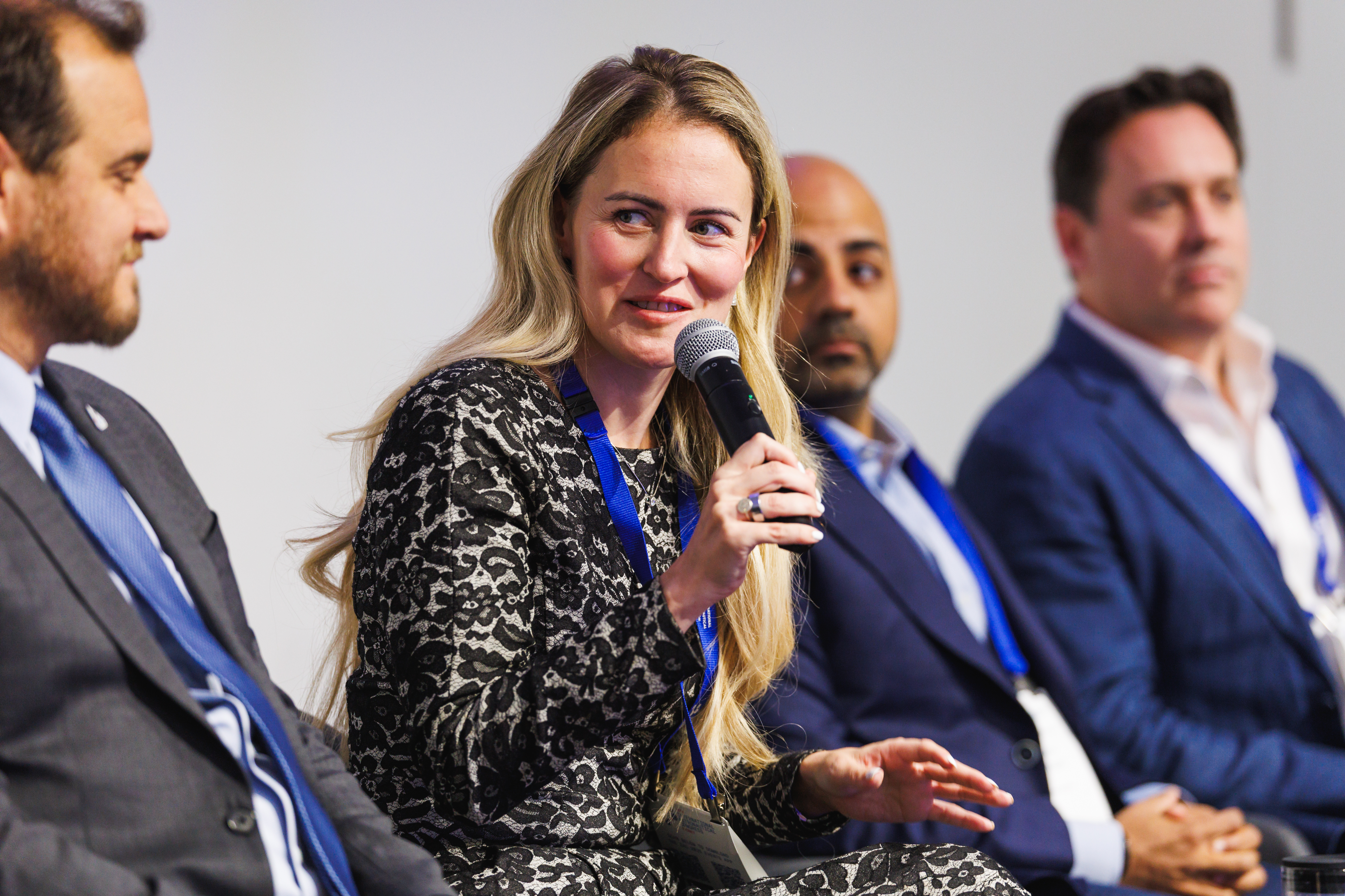 Alexandra speaking at the International Astronautical Congress 2025 in Sydney.
