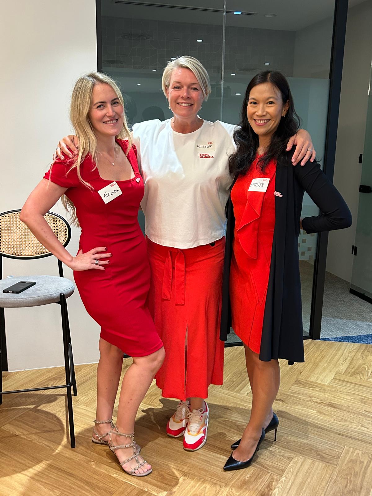 Alexandra with members of Epic Angels, a Singapore-based community of women angel investors.
