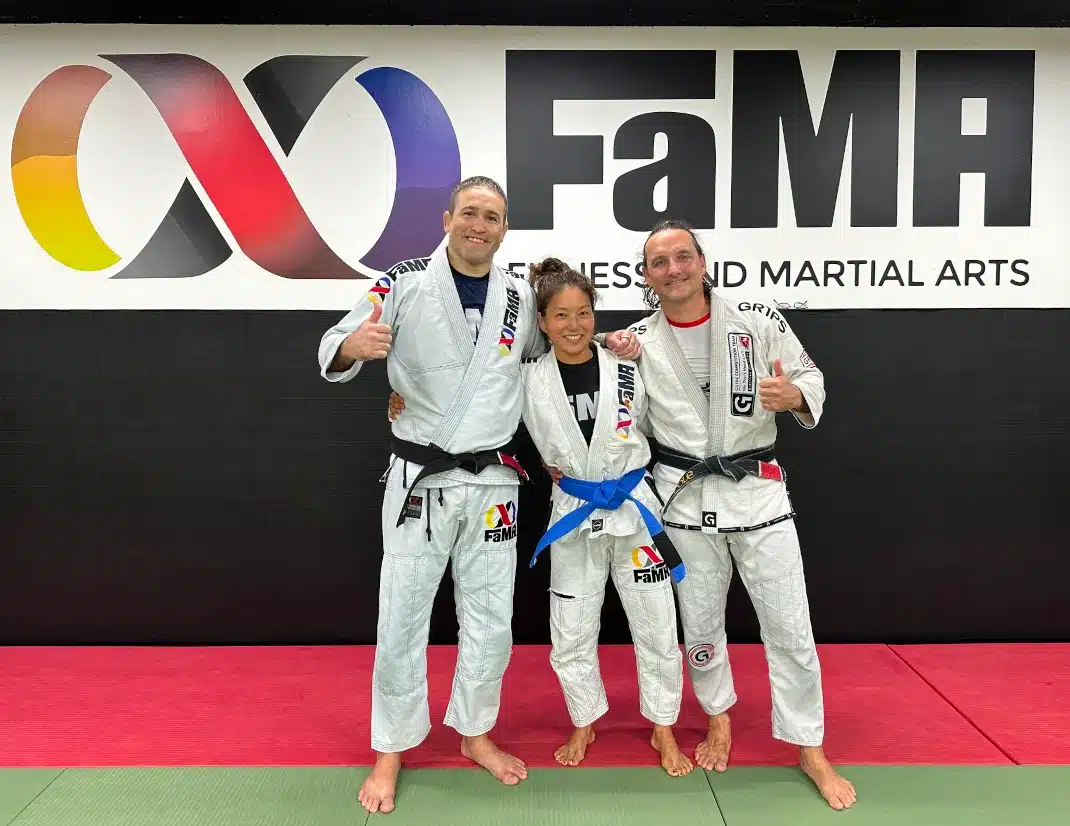 Cole and Grace are avid jujitsu practitioners.