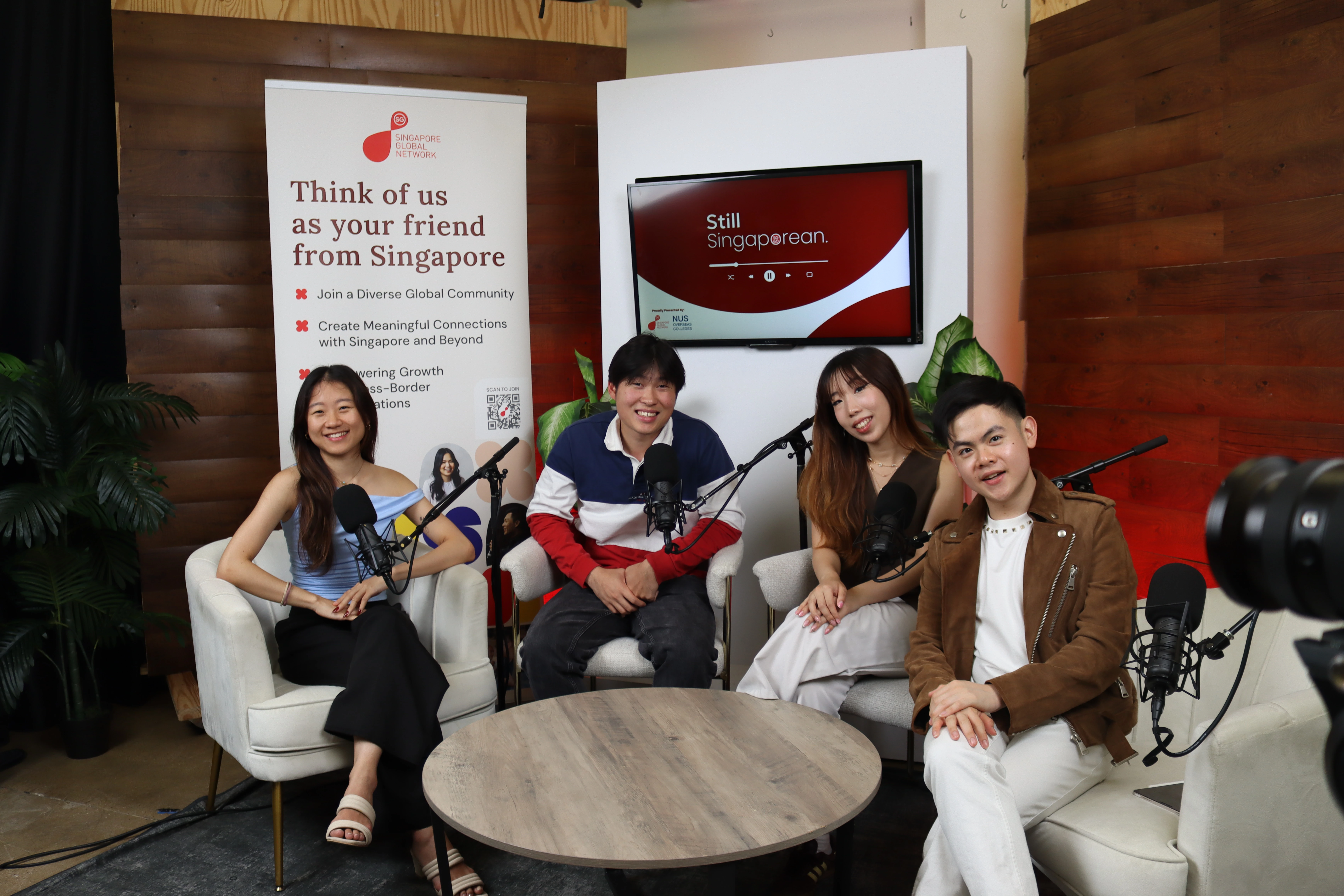 Jason with the Still Singaporean podcast team
