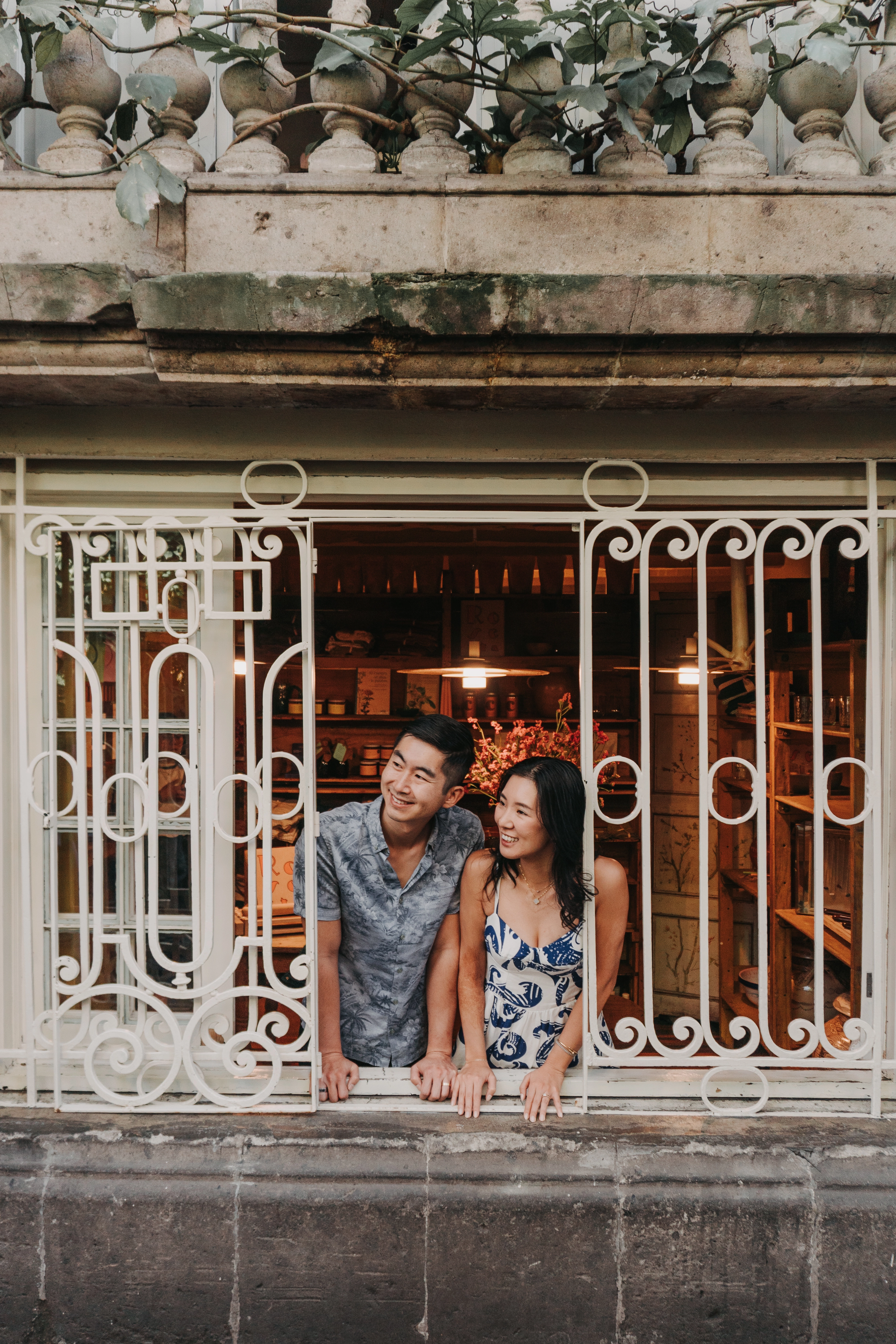 Lily with her husband in Mexico.