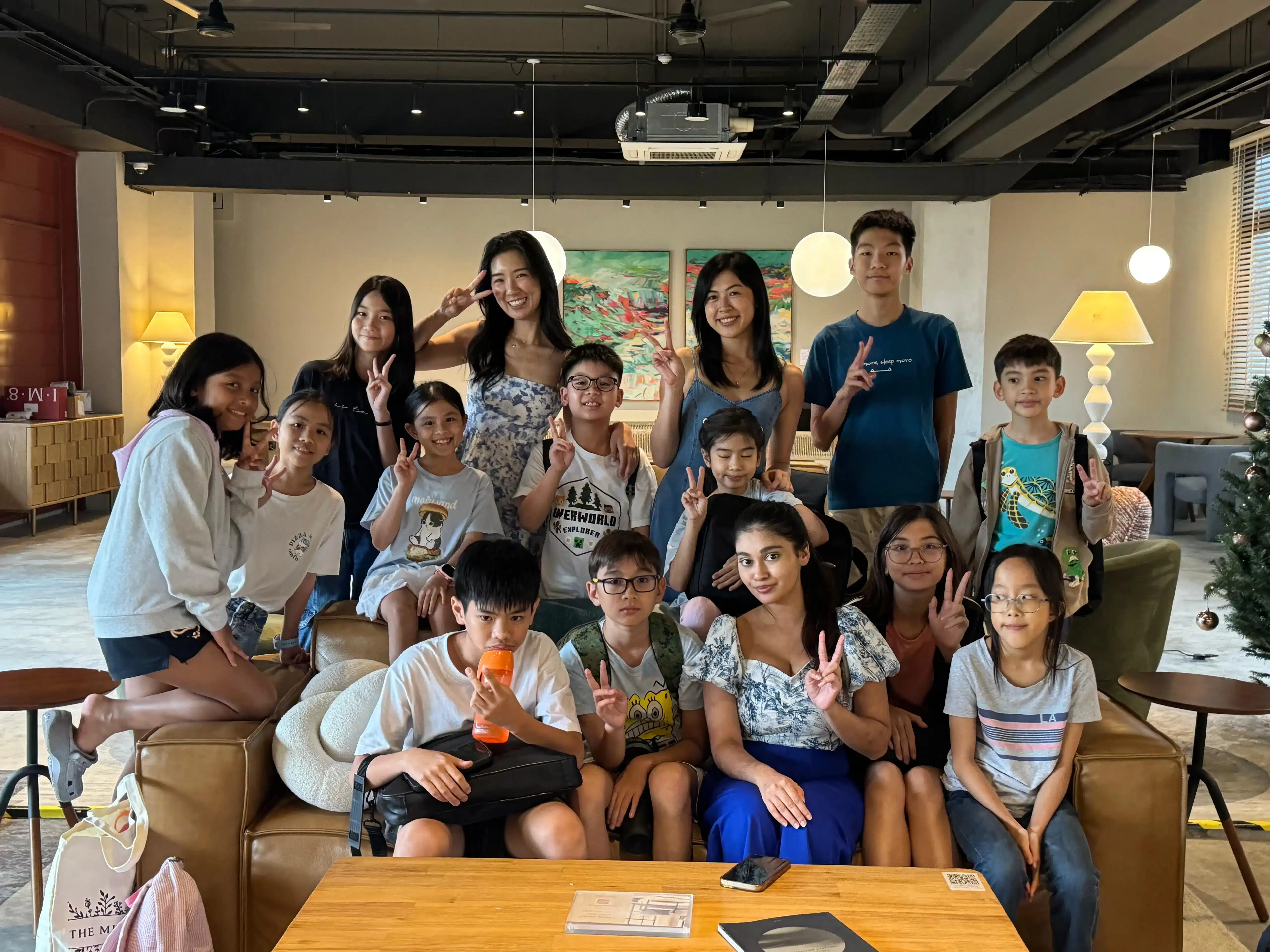Lily with the TIMS participants.
